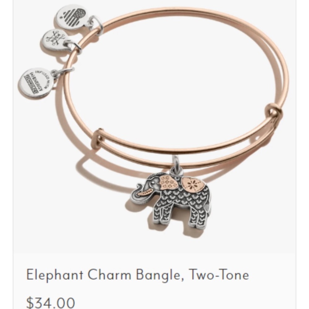 NWT Alex and Ani Elephant Bangle